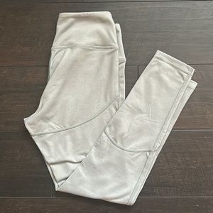 Feed Me Fight Me light gray leggings size Small (IMO fit like an XS) EUC